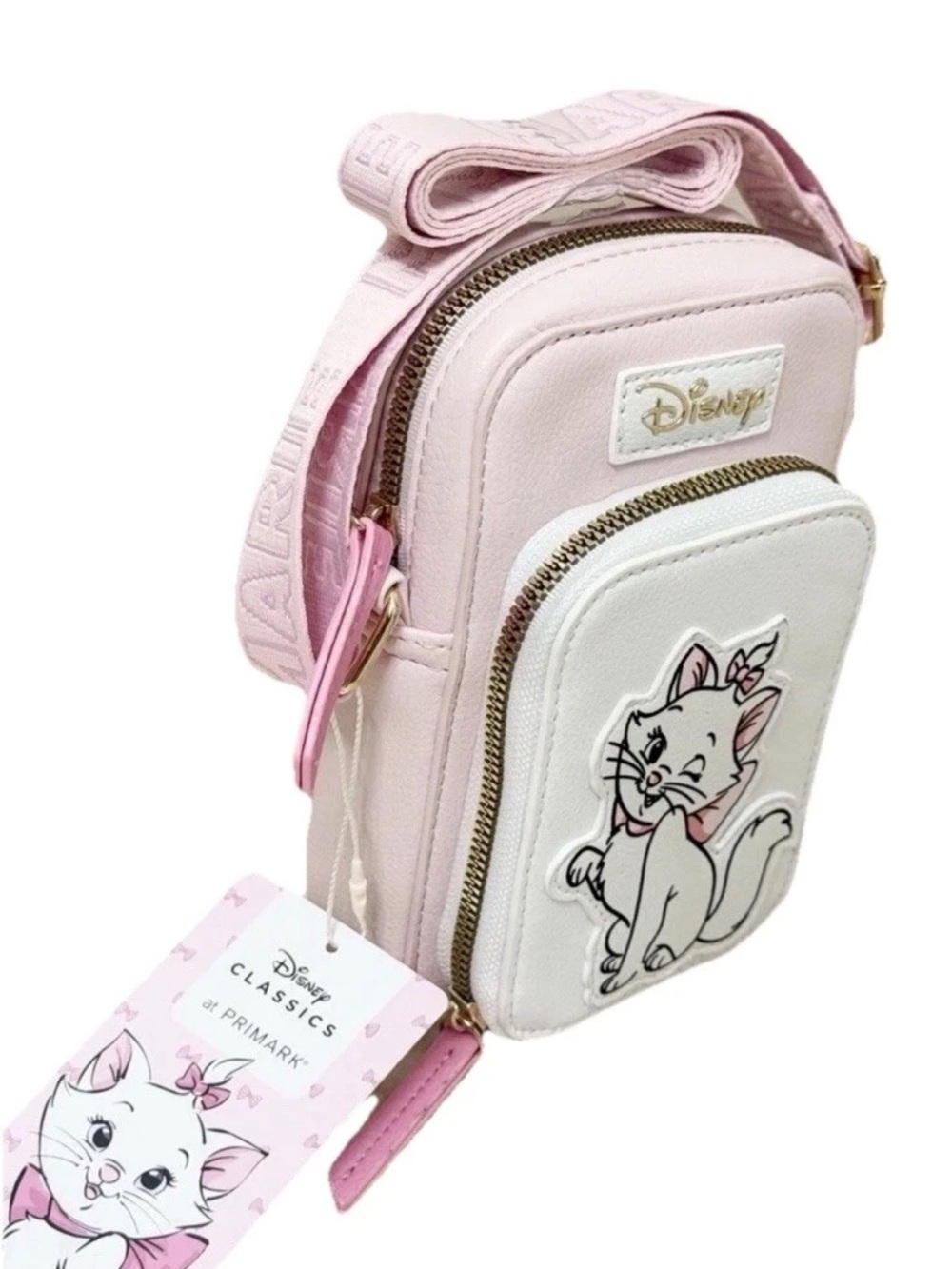 Disney Marie Aristocats Faux Leather Crossbody Bag Cellphone Holder*Primark*-NEW - Picture 3 of 4